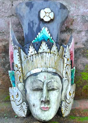 colorful mask on bali