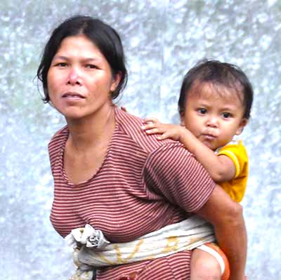 mother and child bali