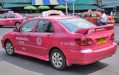 pink taxi