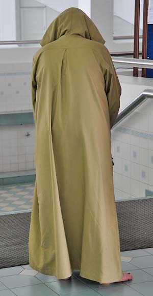 Robed visitor