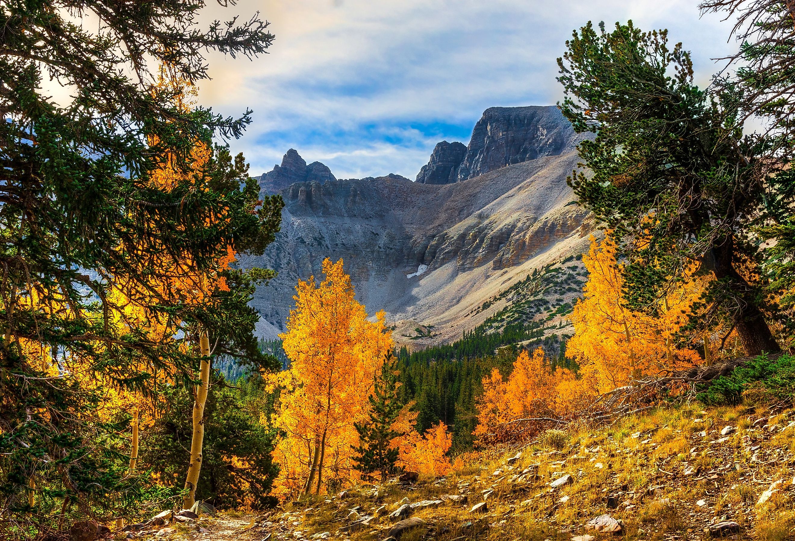 Wheeler Peak-Great Basin National Park, Nevada in the fall.