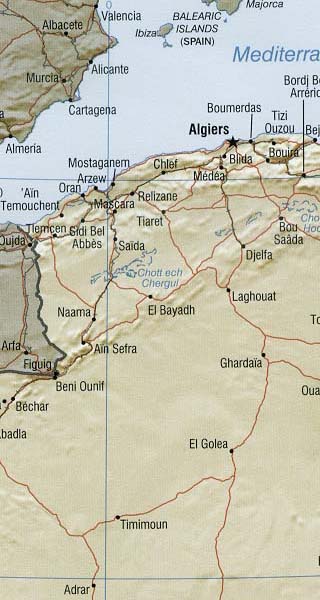 Algeria map