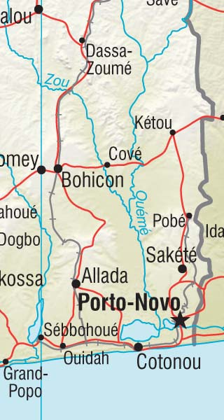 Benin map