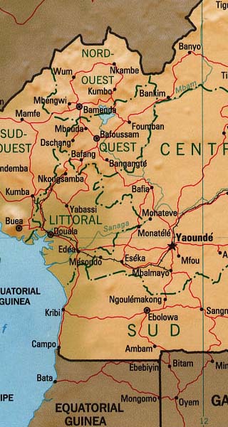 Cameroon map