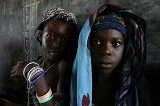 Central African school girls