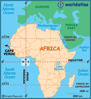 World Atlas Maps on African Maps  Africa Maps Cape Verde Map Information   World Atlas