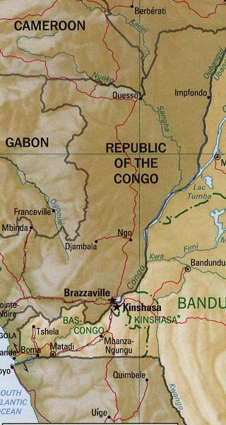 Democratic Republic of the Congo map