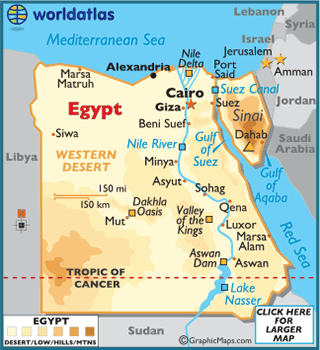 Map of Egypt