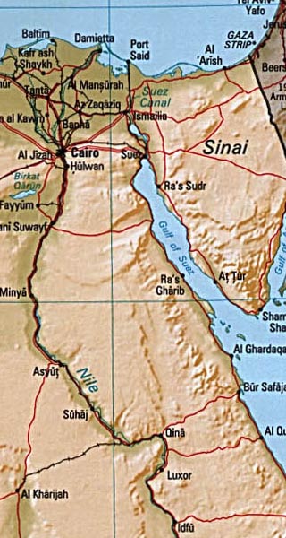 Egypt map