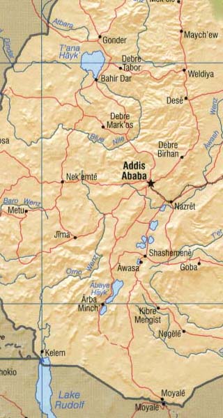 Ethiopia map