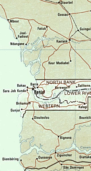 Gambia map