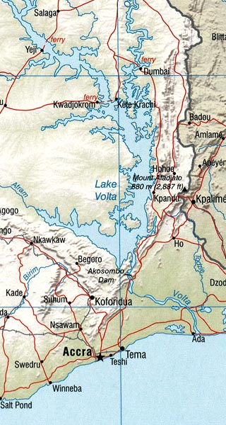 Ghana map