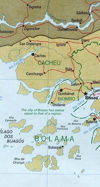 Guinea-Bissau map