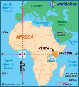 Kenya Locator Map