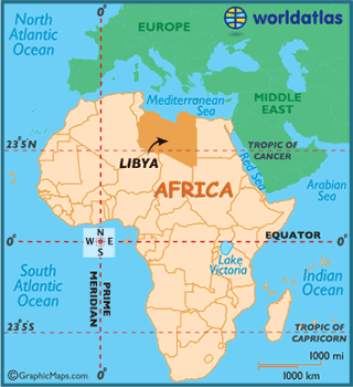 Map of Libya