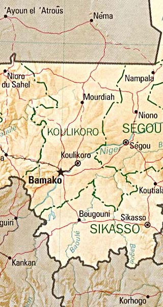 Mali map