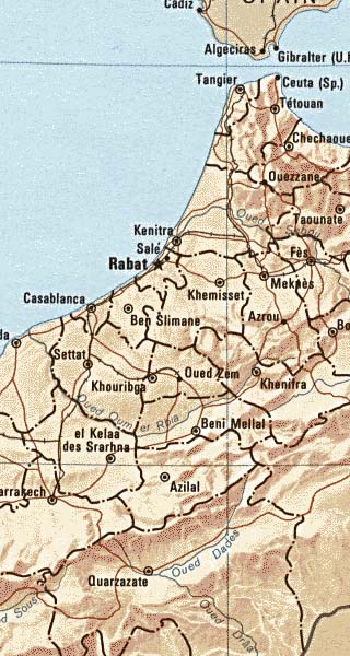Morocco map