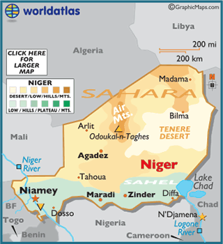 Map of Niger