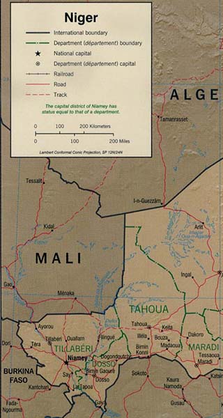 Niger map