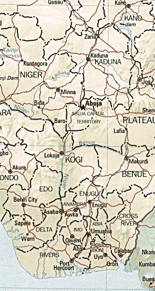 Nigeria map