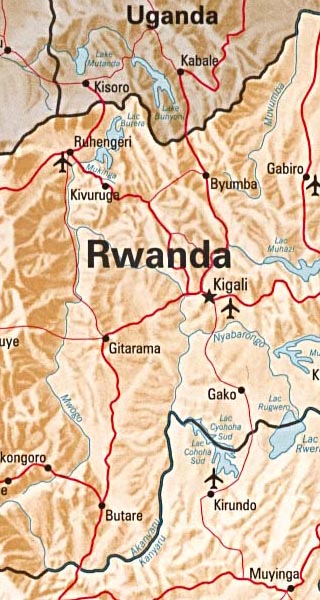 Rwanda map