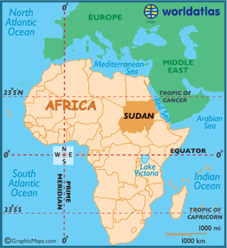 print this Sudan Locator Map