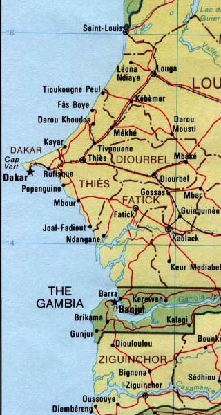 Senegal map