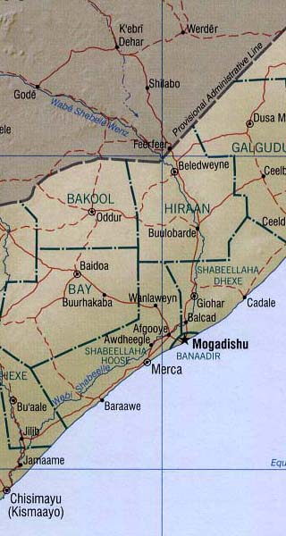 Somalia map