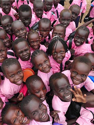 South Sudanese schoolchildren