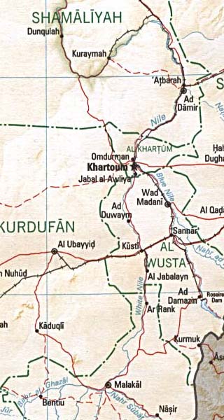 Sudan map