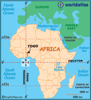 print this Togo Locator Map