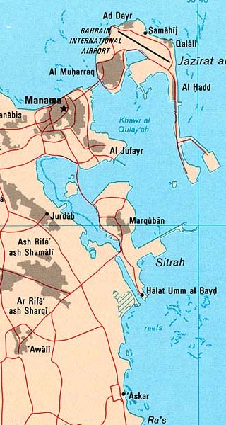 Bahrain map