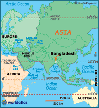 Bangladesh Map / Geography of Bangladesh / Map of Bangladesh