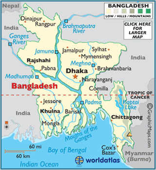Bangladesh  on Map Of Bangladesh   Asian Maps  Asia Maps Bangladesh Map Information