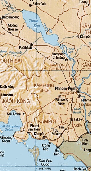 Cambodia map
