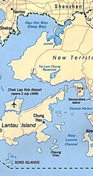 Hong Kong map