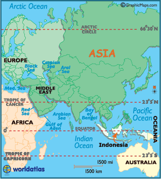 locator map of Indonesia