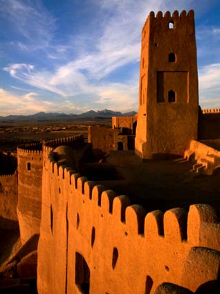 Citadel Tower in 2000 Year Old Arg-E Bam (Bam Citadel), Bam, Kerman, Iran