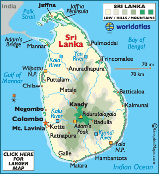 Lanka on Map Of Sri Lanka Asian Maps Asia Maps Sri Lanka Map Information