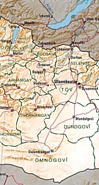 Mongolia map