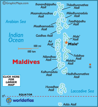Maldives  on Map Of Maldives   Asian Maps  Asia Maps Maldives Map Information
