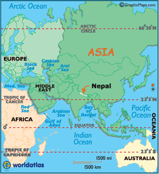 Nepal Map / Geography of Nepal / Map of Nepal - Worldatlas.com