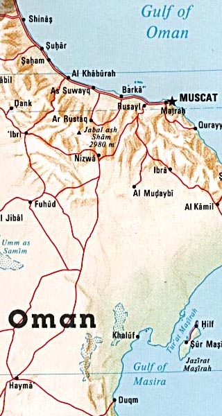 Oman map