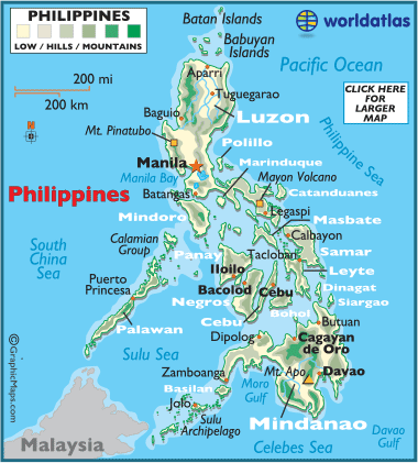 map of Philippines