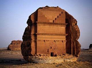 Qasr Farid Tomb, Carved from Single Large Outcrop of Rock, Madain Salah, Al Madinah, Saudi Arabia