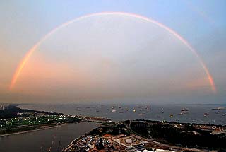 Marina Bay Sands rainbow