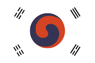 Flag of South Korea 1882
