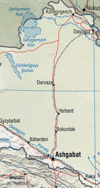 Turkmenistan map