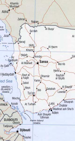 Yemen map