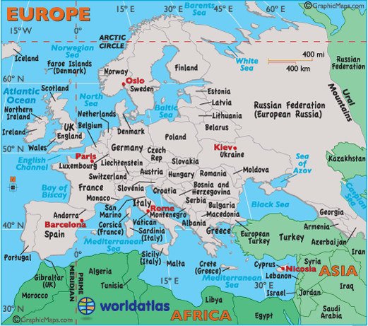 Map Europe Latitude Longitude^@